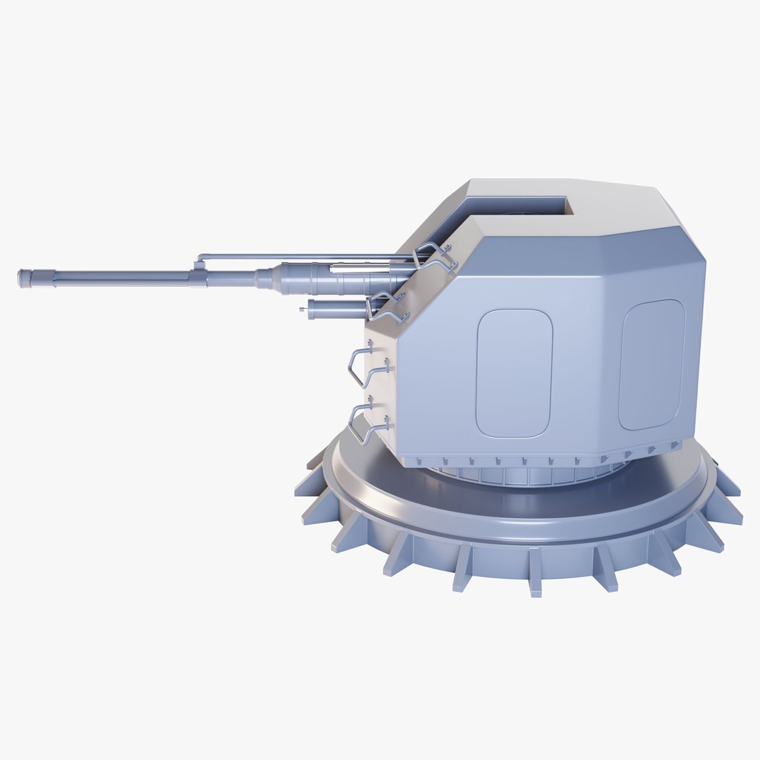 Military Ship Gun 3D Model – High Poly PBR Asset, FBX, Blender - View 7