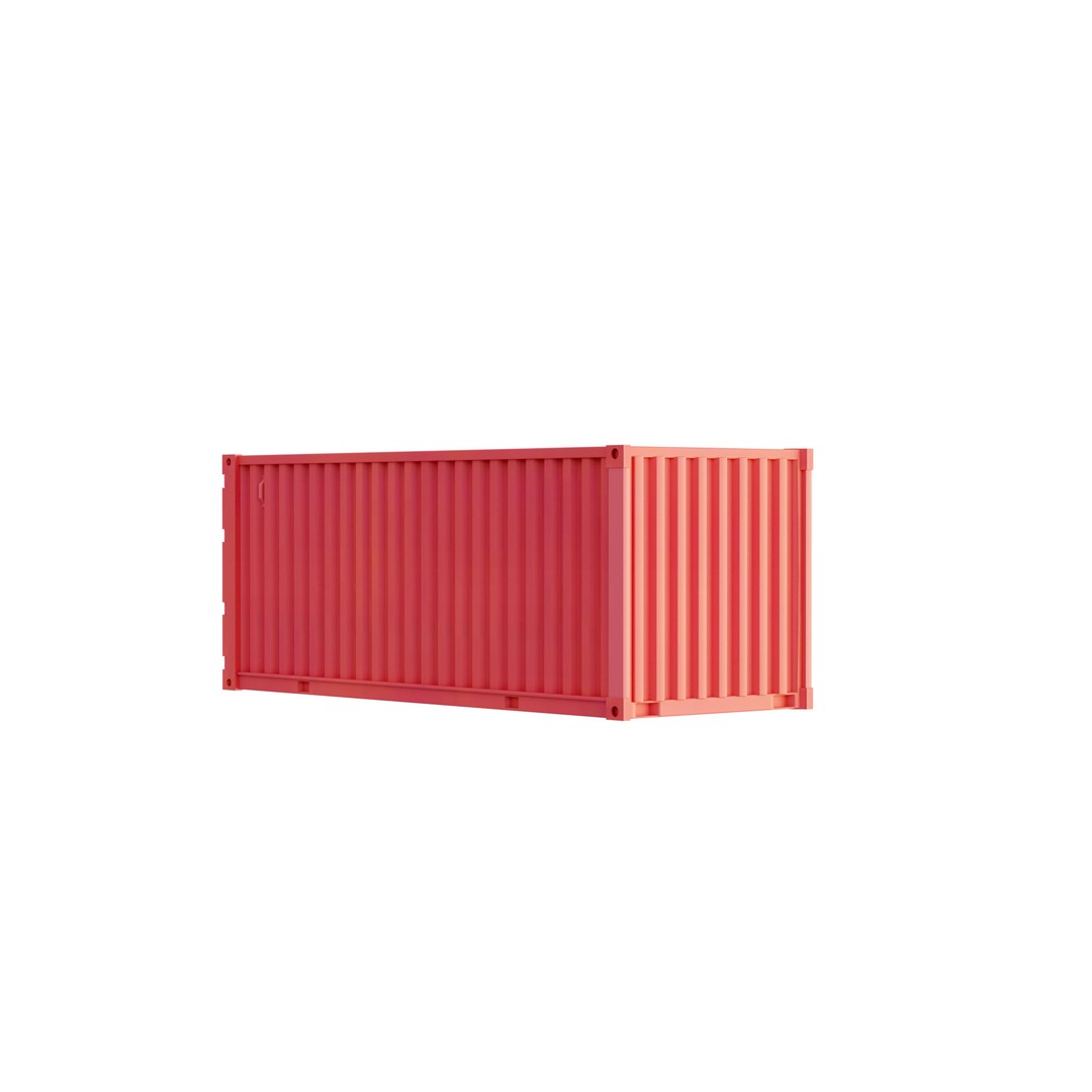 Container Ship 3D Model – Industrial Cargo Vessel, PBR, Blender, FBX - View 16