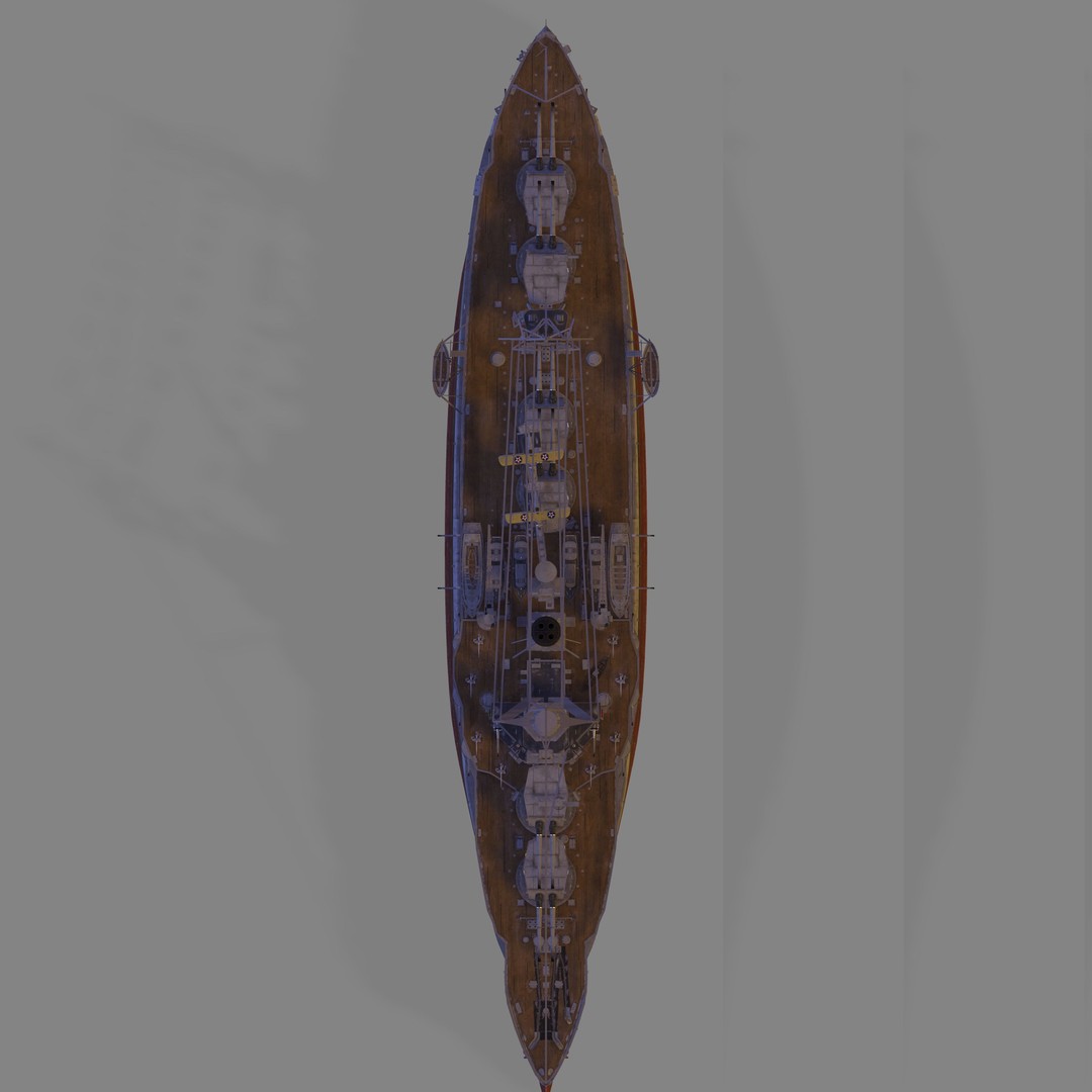 USS Wyoming 3D Model – High Poly Military Ship Asset, FBX & OBJ