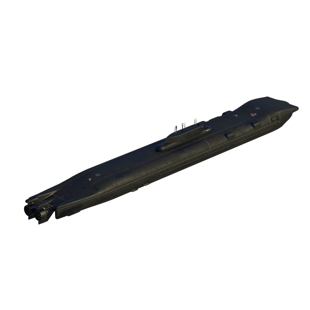 Project 717 Amphibious Transport Submarine 3D Model – PBR Game Asset, FBX - View 10