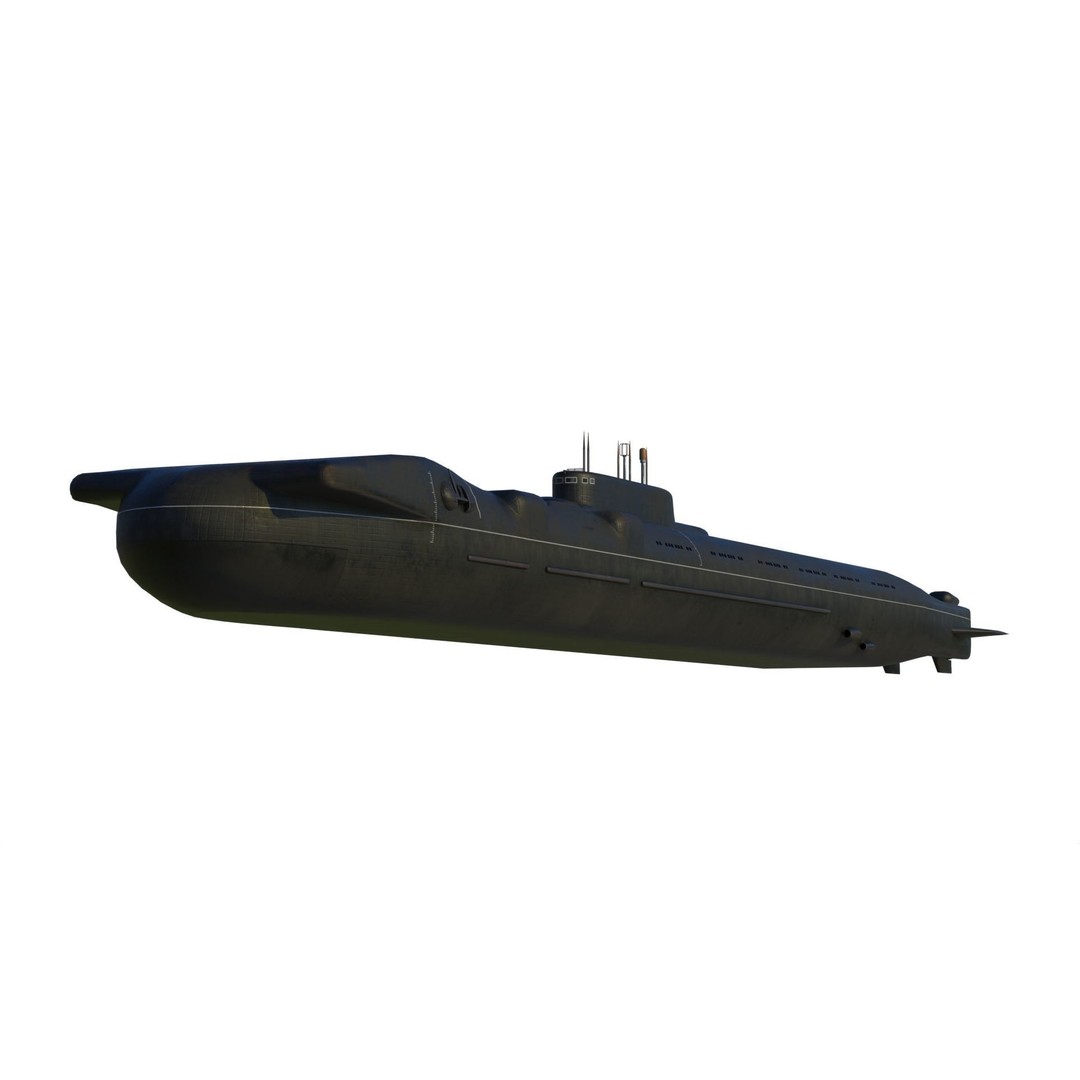 Project 717 Amphibious Transport Submarine 3D Model – PBR Game Asset, FBX - View 11