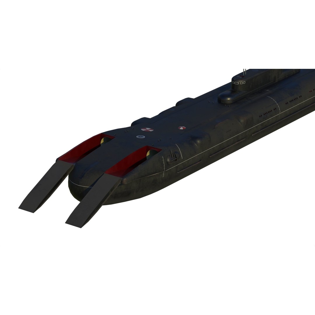 Project 717 Amphibious Transport Submarine 3D Model – PBR Game Asset, FBX - View 12