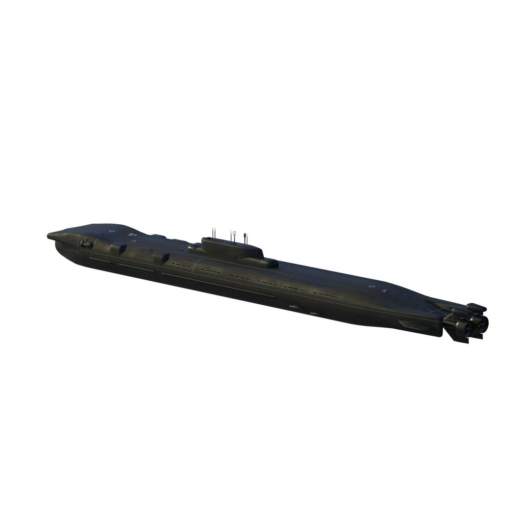 Project 717 Amphibious Transport Submarine 3D Model – PBR Game Asset, FBX - View 13