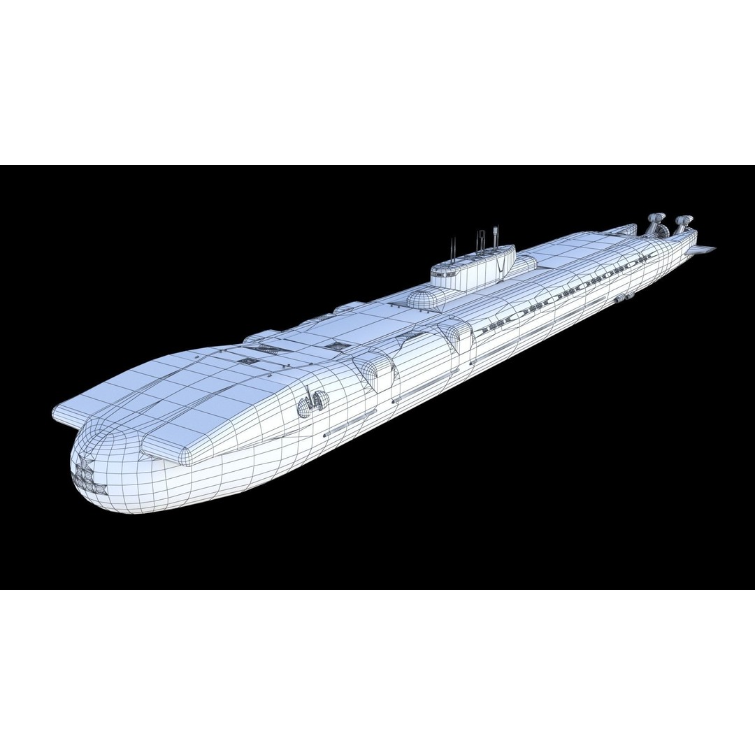 Project 717 Amphibious Transport Submarine 3D Model – PBR Game Asset, FBX - View 26