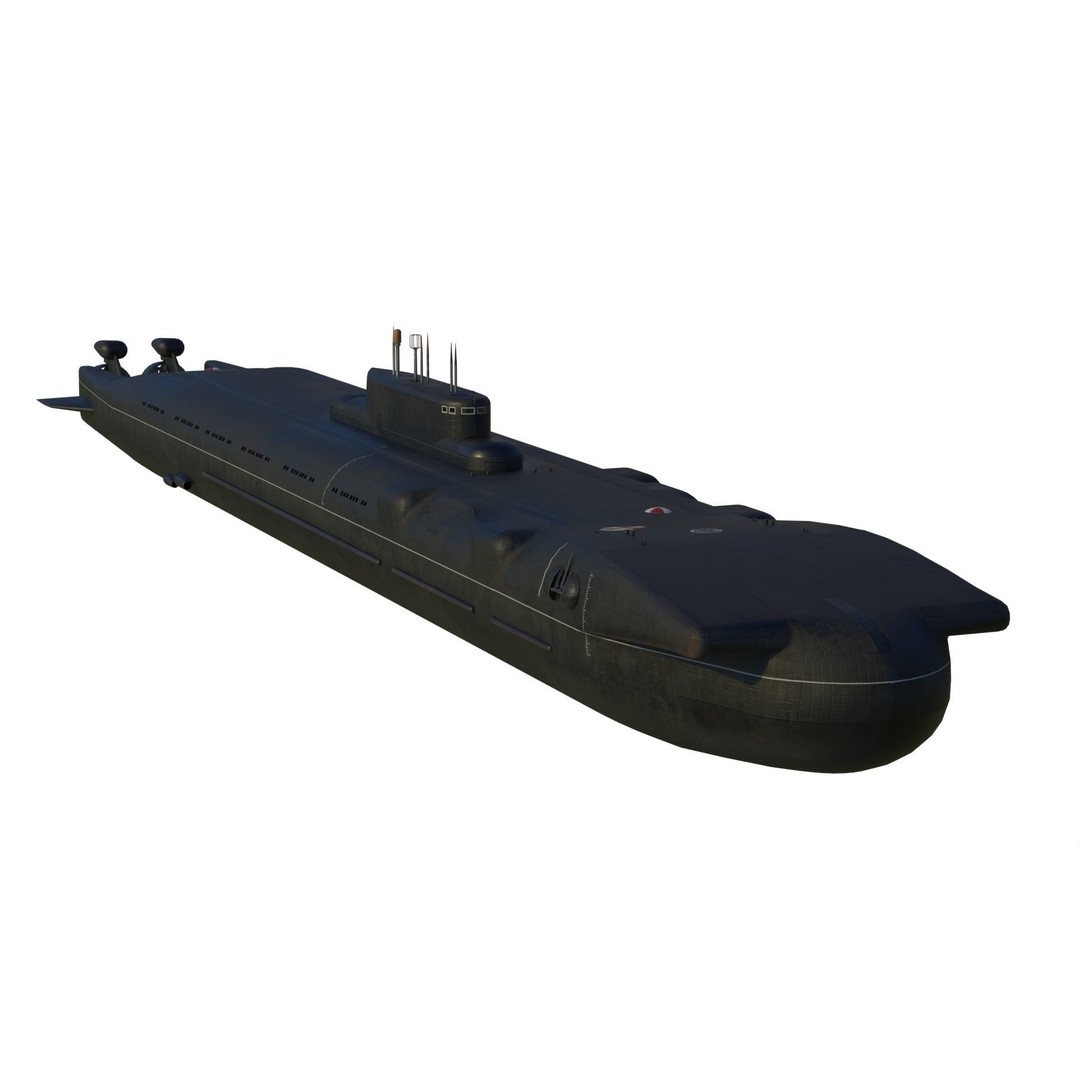 Project 717 Amphibious Transport Submarine 3D Model – PBR Game Asset, FBX - View 5