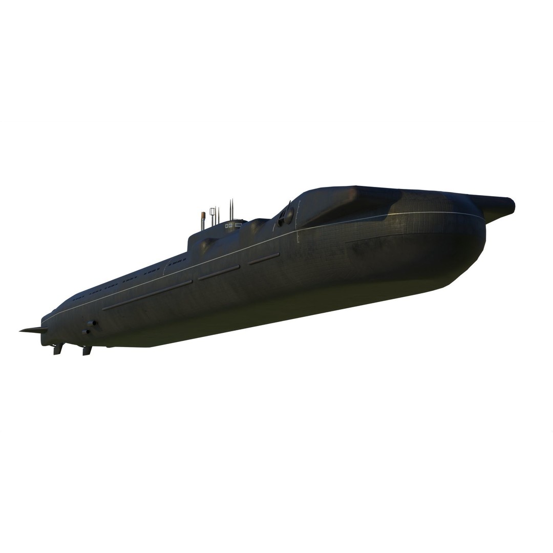 Project 717 Amphibious Transport Submarine 3D Model – PBR Game Asset, FBX - View 6