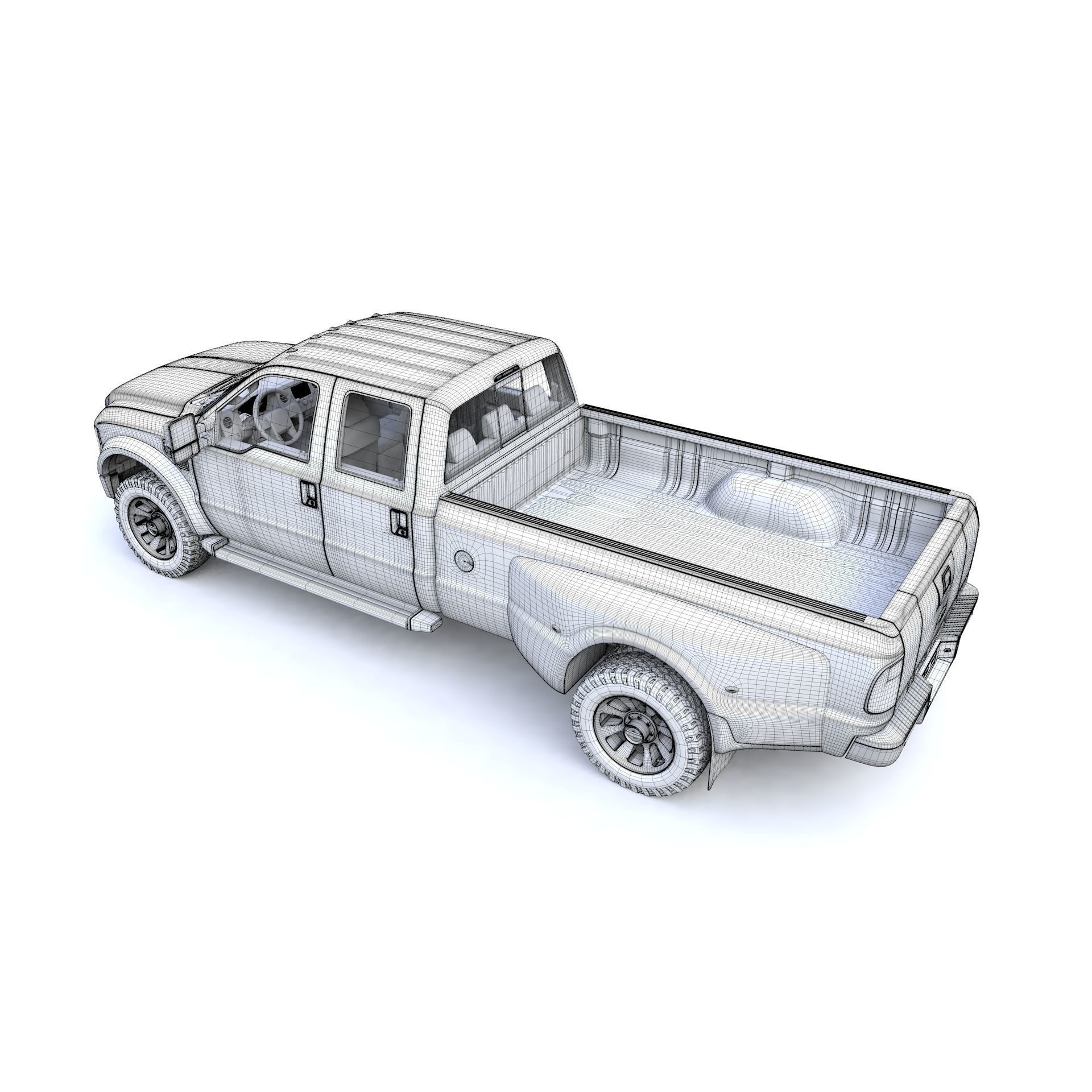F250 XL Super Duty 2009 - High-Detail 3D Model