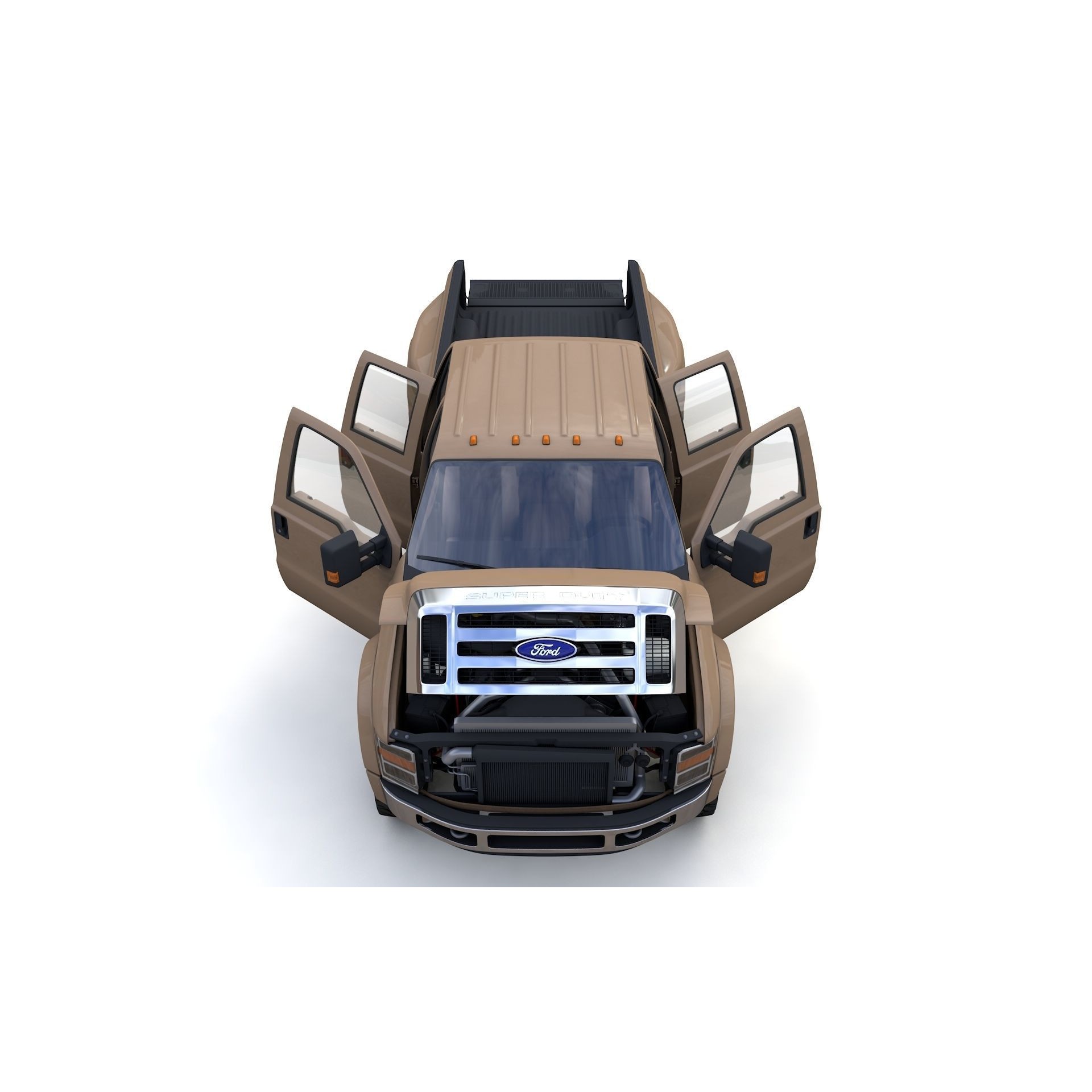 F250 XL Super Duty 2009 - High-Detail 3D Model - View 14