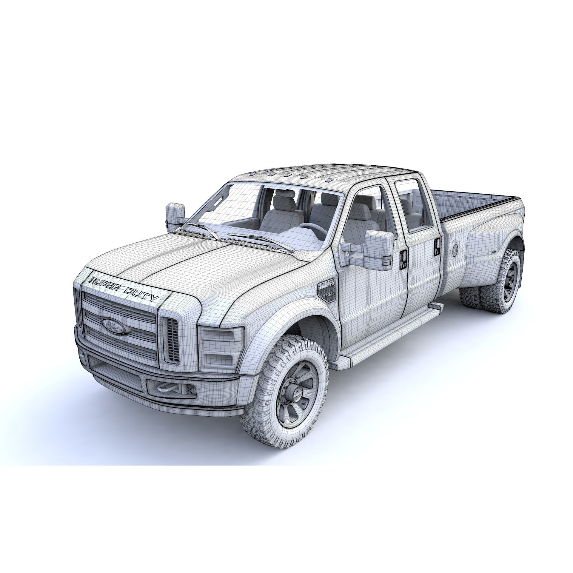 F250 XL Super Duty 2009 - High-Detail 3D Model - View 22