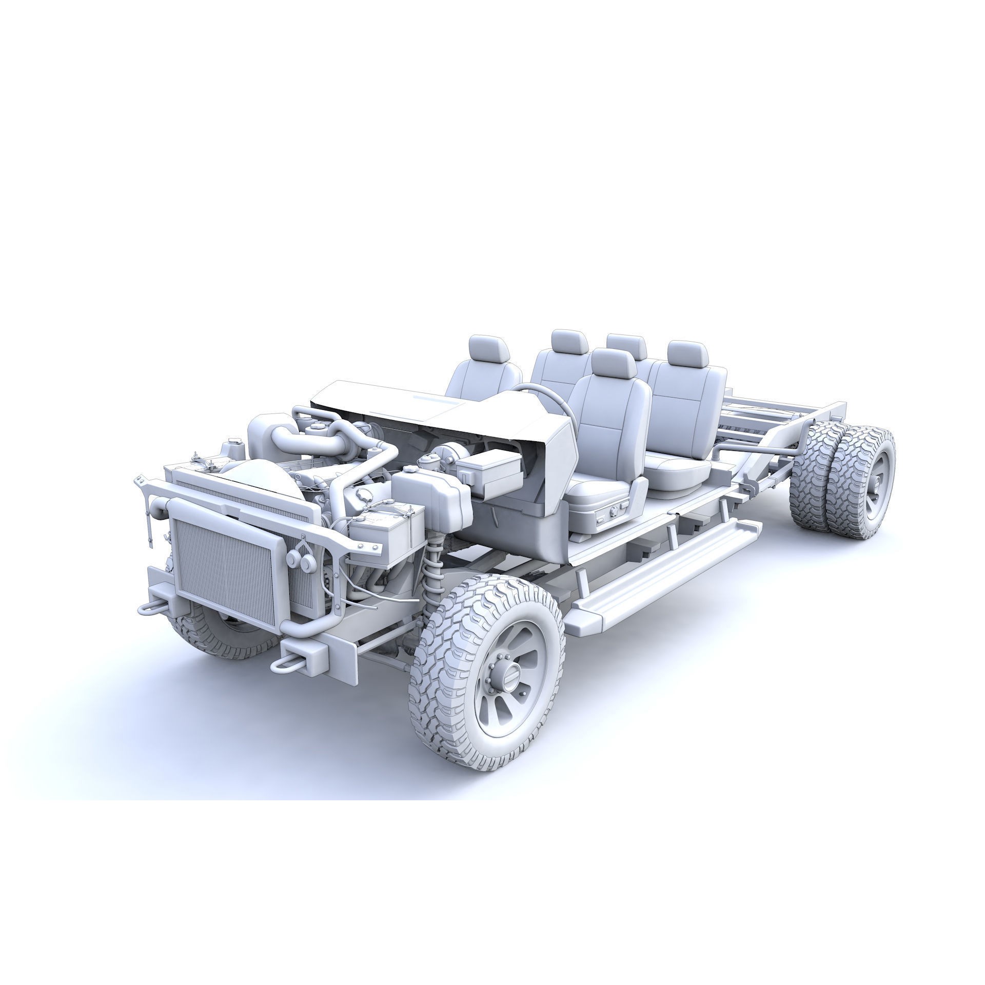 F250 XL Super Duty 2009 - High-Detail 3D Model - View 23