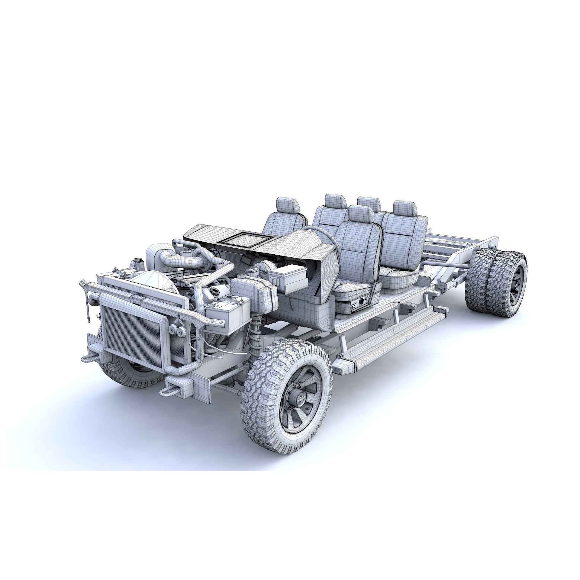 F250 XL Super Duty 2009 - High-Detail 3D Model - View 24