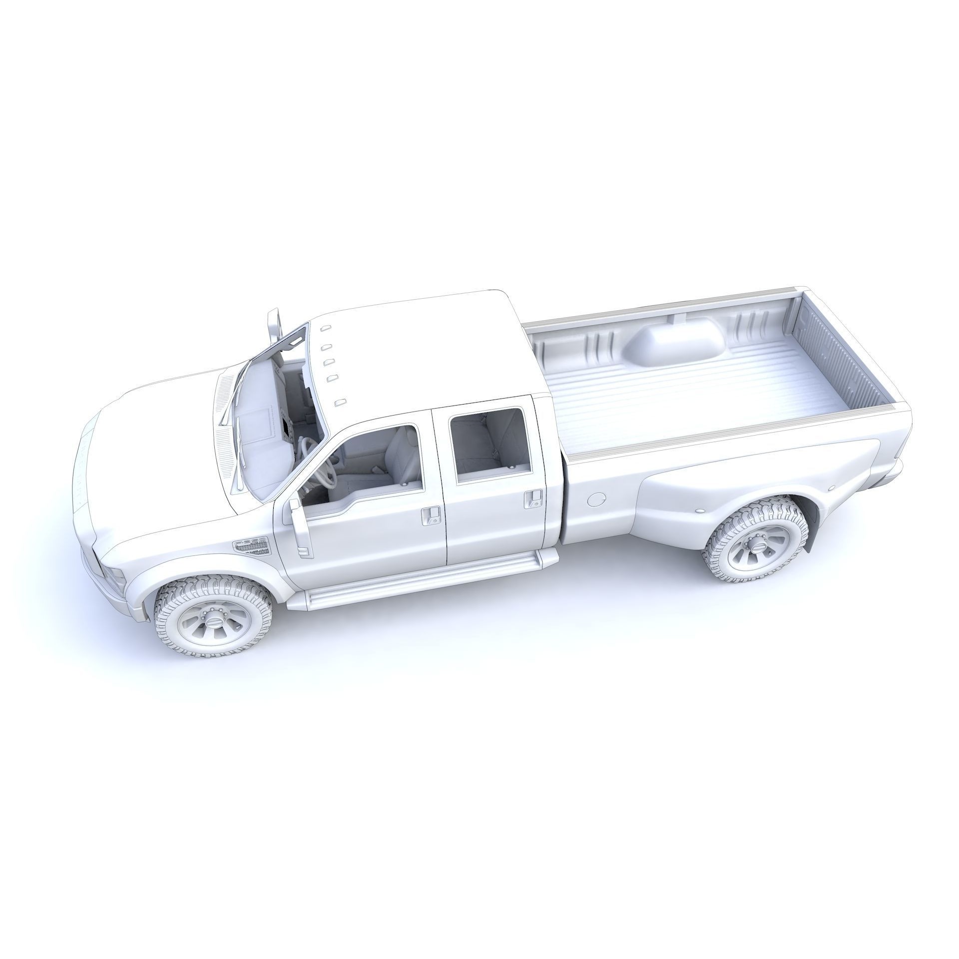 F250 XL Super Duty 2009 - High-Detail 3D Model - View 25