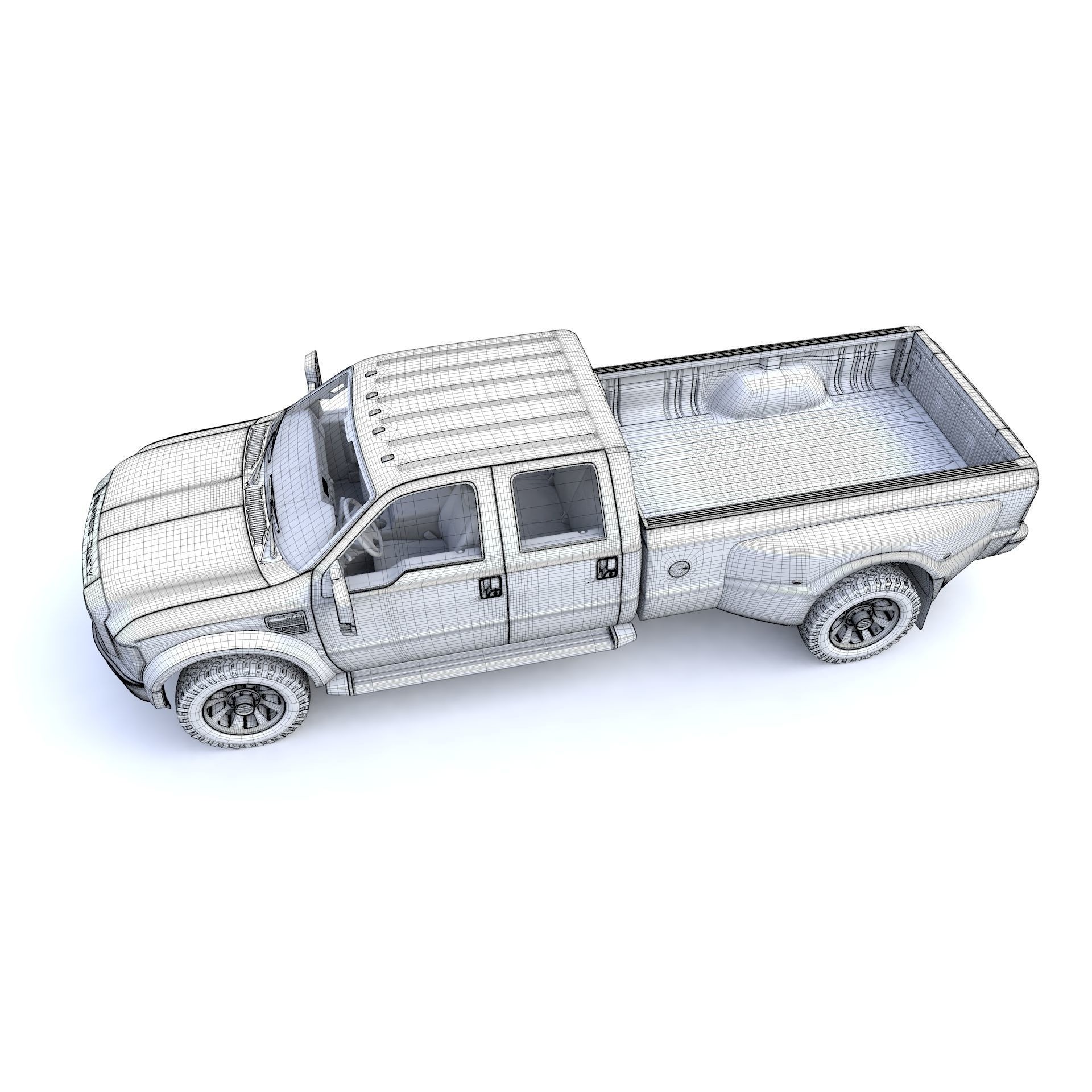 F250 XL Super Duty 2009 - High-Detail 3D Model - View 26