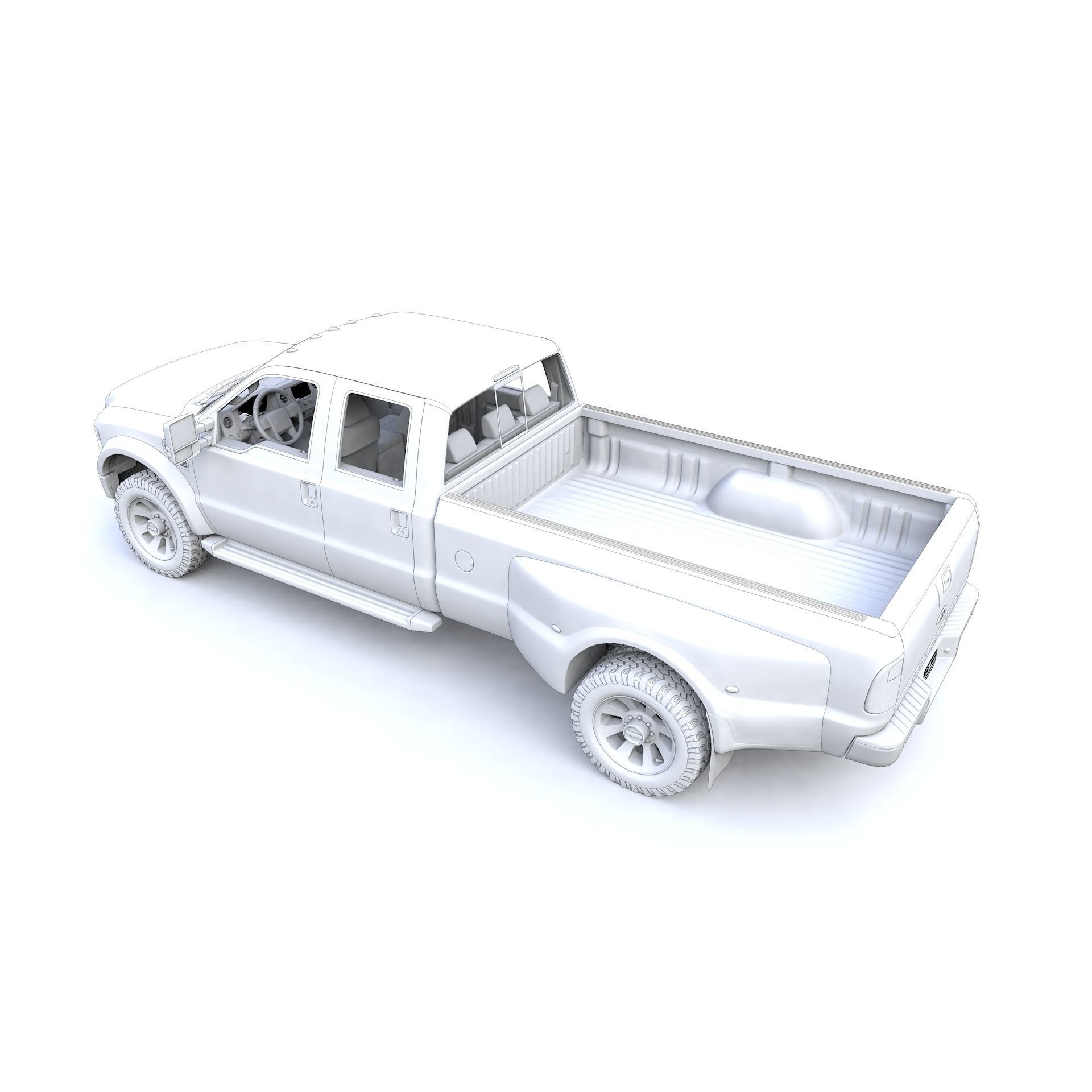 F250 XL Super Duty 2009 - High-Detail 3D Model - View 29