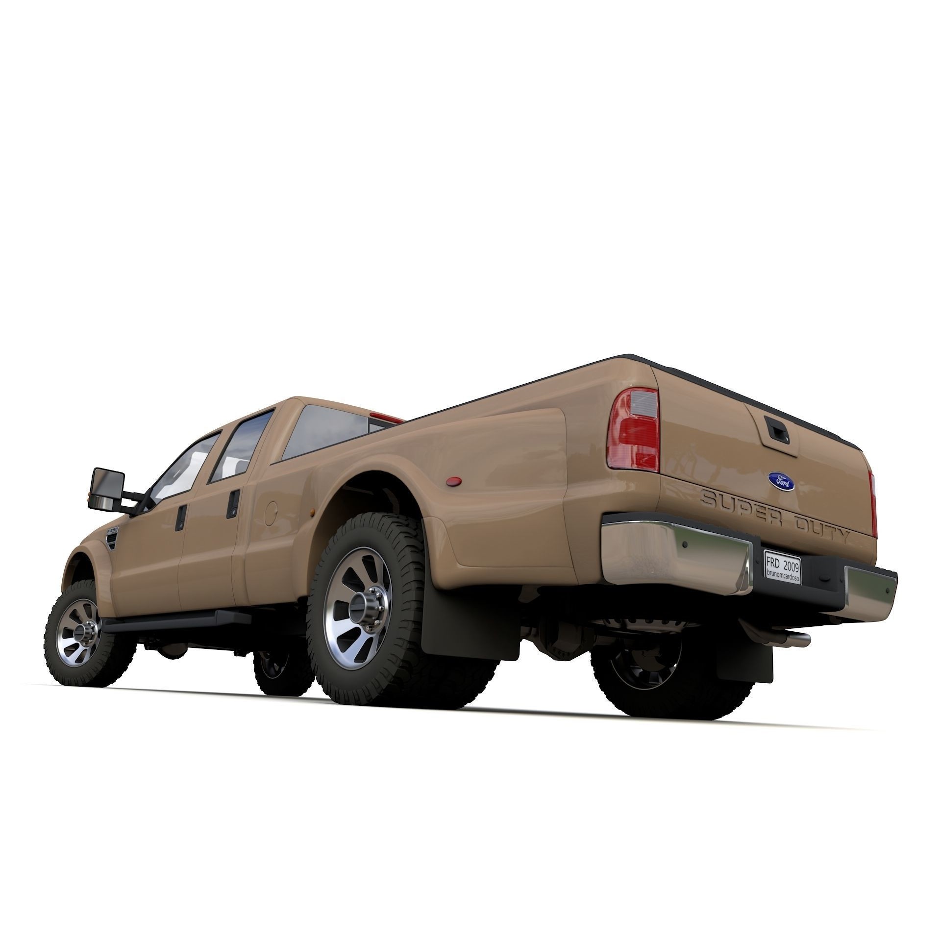 F250 XL Super Duty 2009 - High-Detail 3D Model - View 5