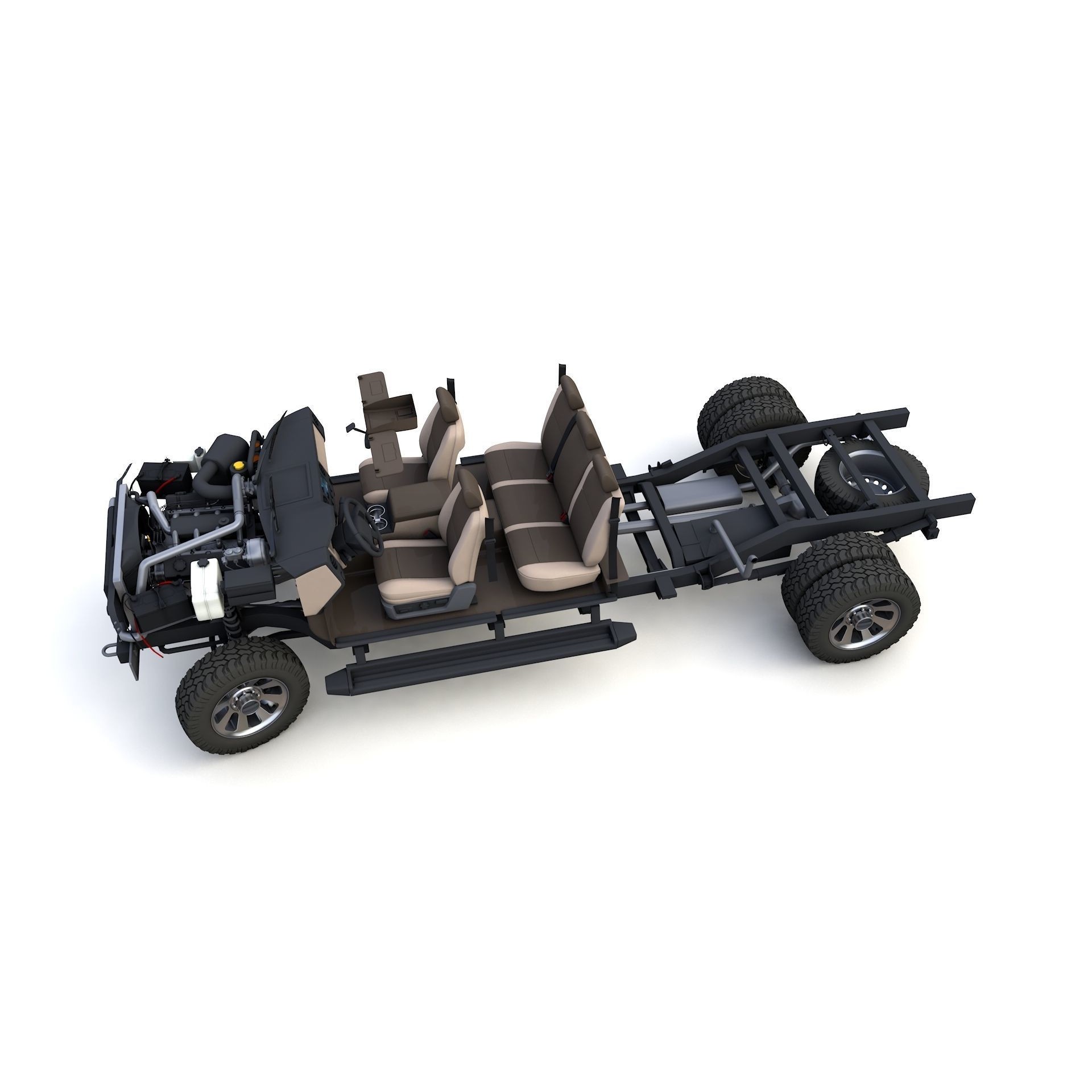 F250 XL Super Duty 2009 - High-Detail 3D Model - View 8