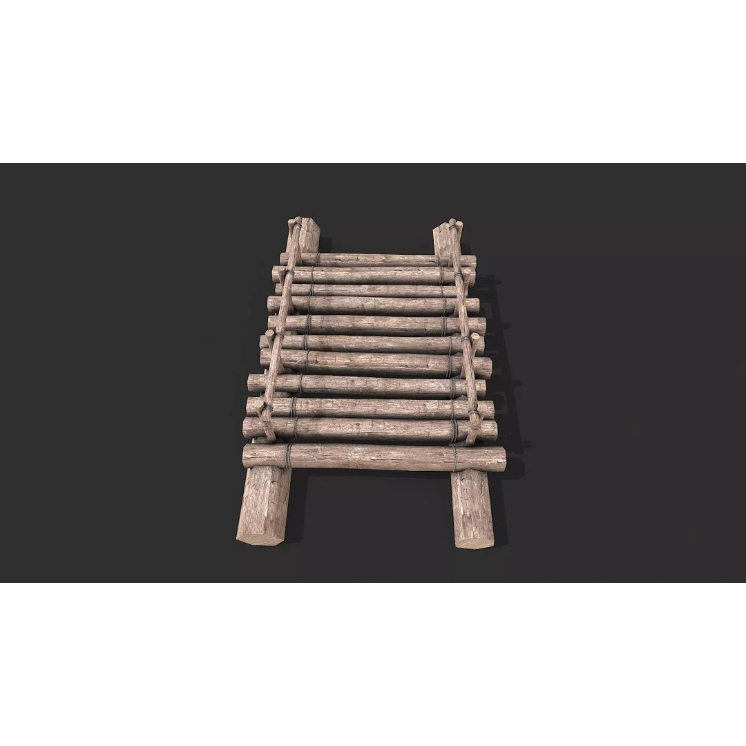 Medieval Rafts 3D Model – Low Poly Watercraft Pack for Games, FBX - View 12