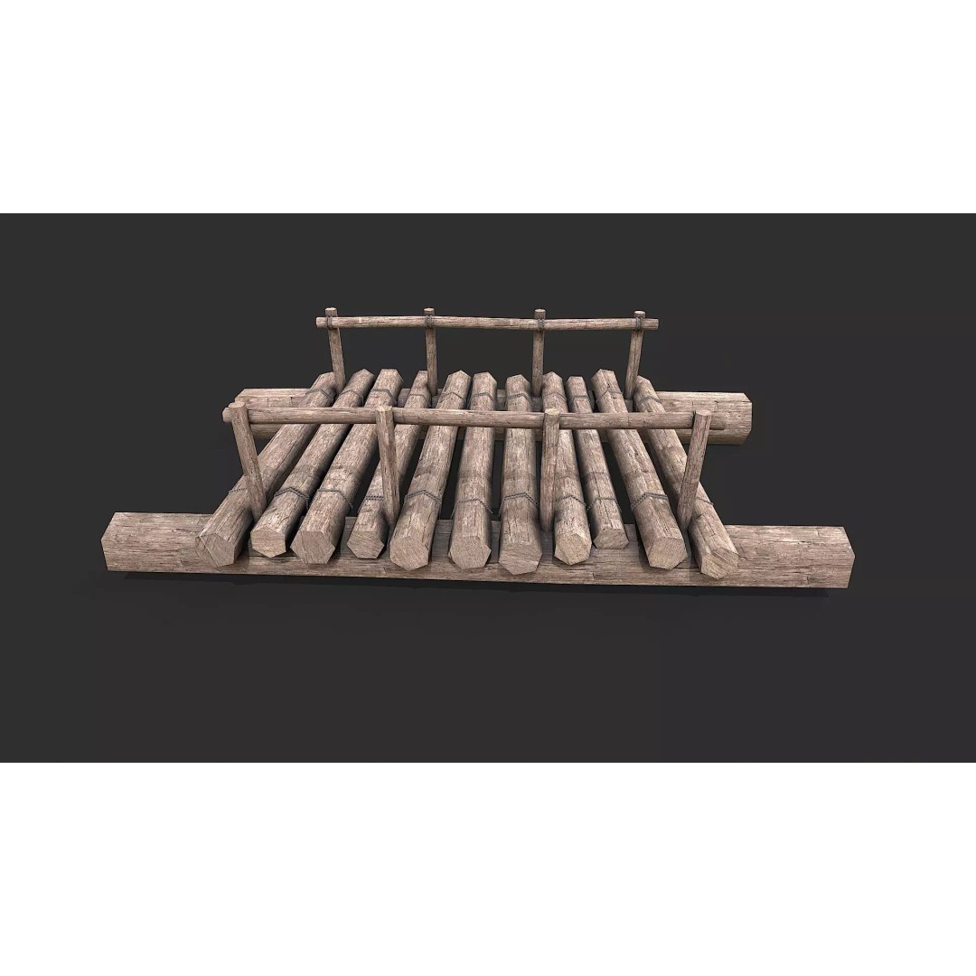 Medieval Rafts 3D Model – Low Poly Watercraft Pack for Games, FBX - View 5