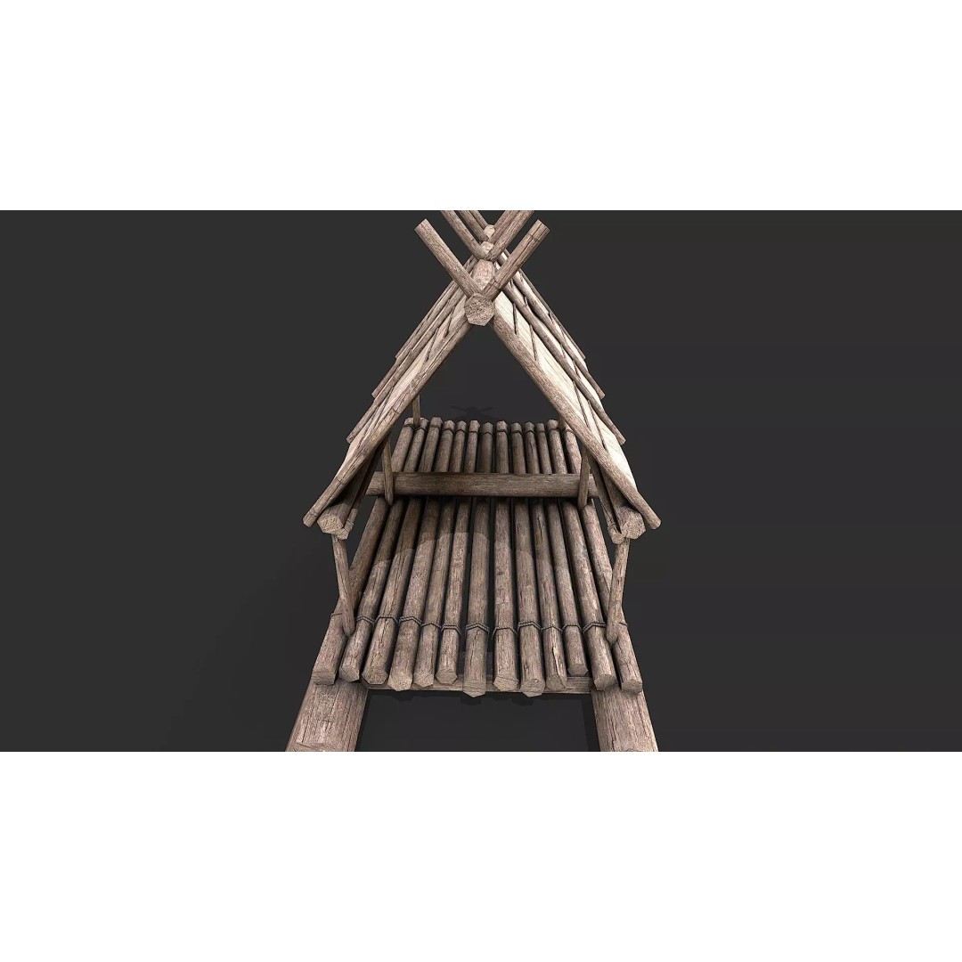 Medieval Rafts 3D Model – Low Poly Watercraft Pack for Games, FBX - View 7