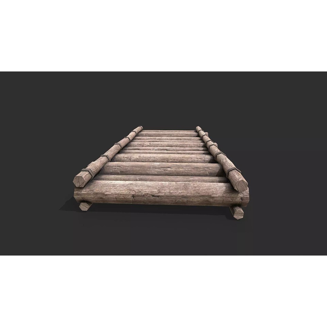 Medieval Rafts 3D Model – Low Poly Watercraft Pack for Games, FBX - View 8