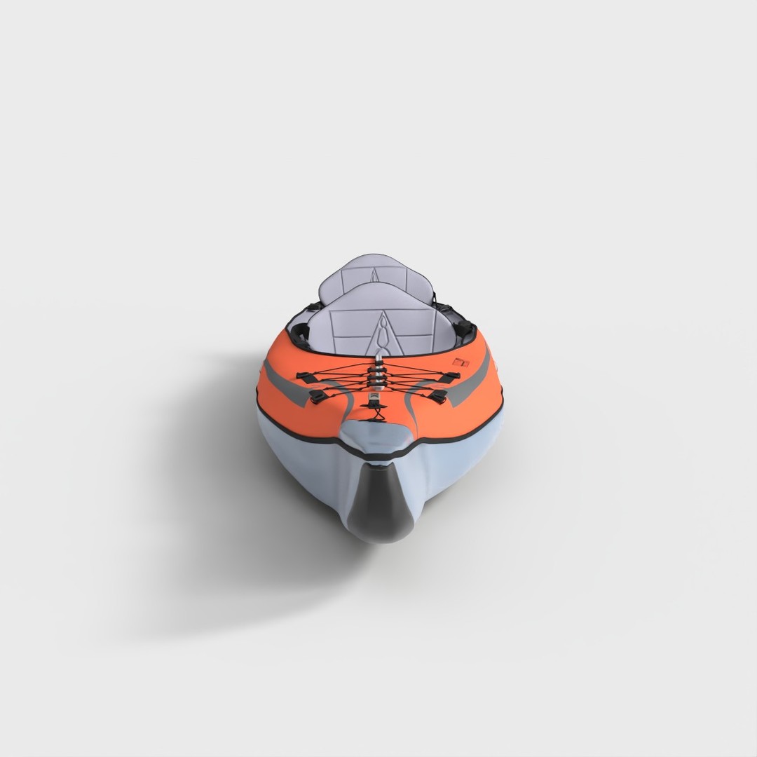 Inflatable Kayak 3D Model – Low Poly Game Asset, FBX - View 3