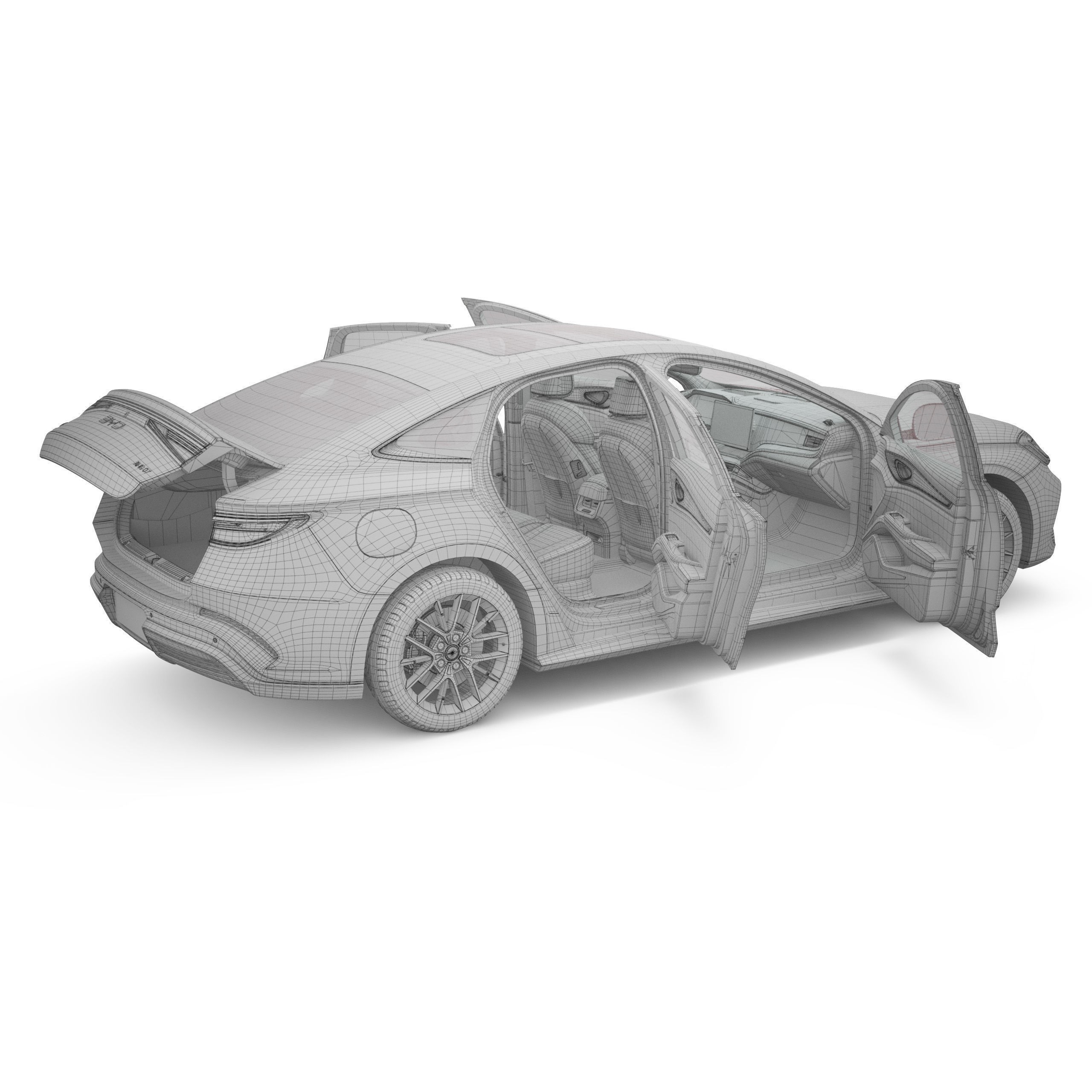 2025 BYD Seal 07 DM-I - Game-Ready 3D Model