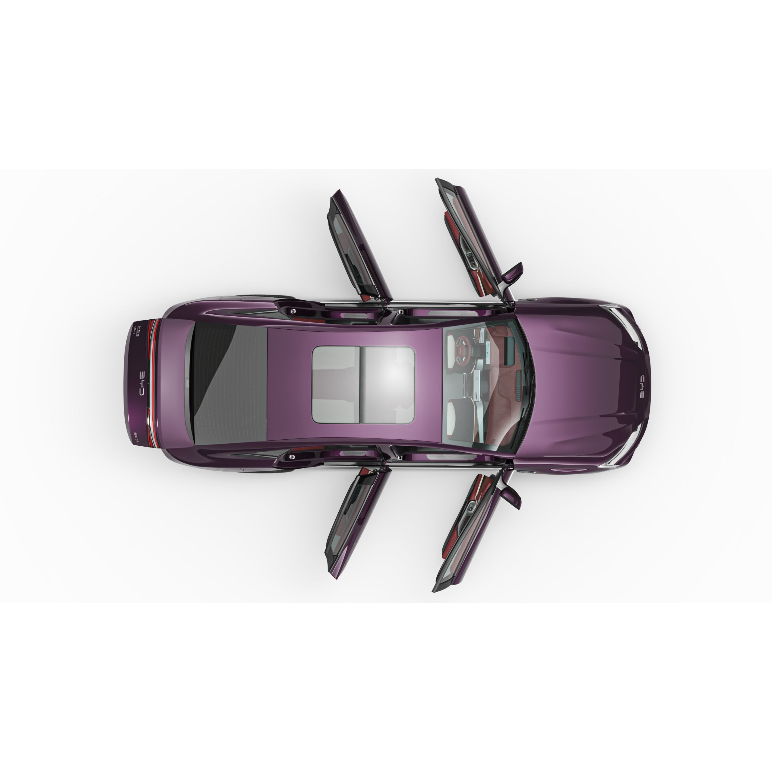 2025 BYD Seal 07 DM-I - Game-Ready 3D Model - View 12