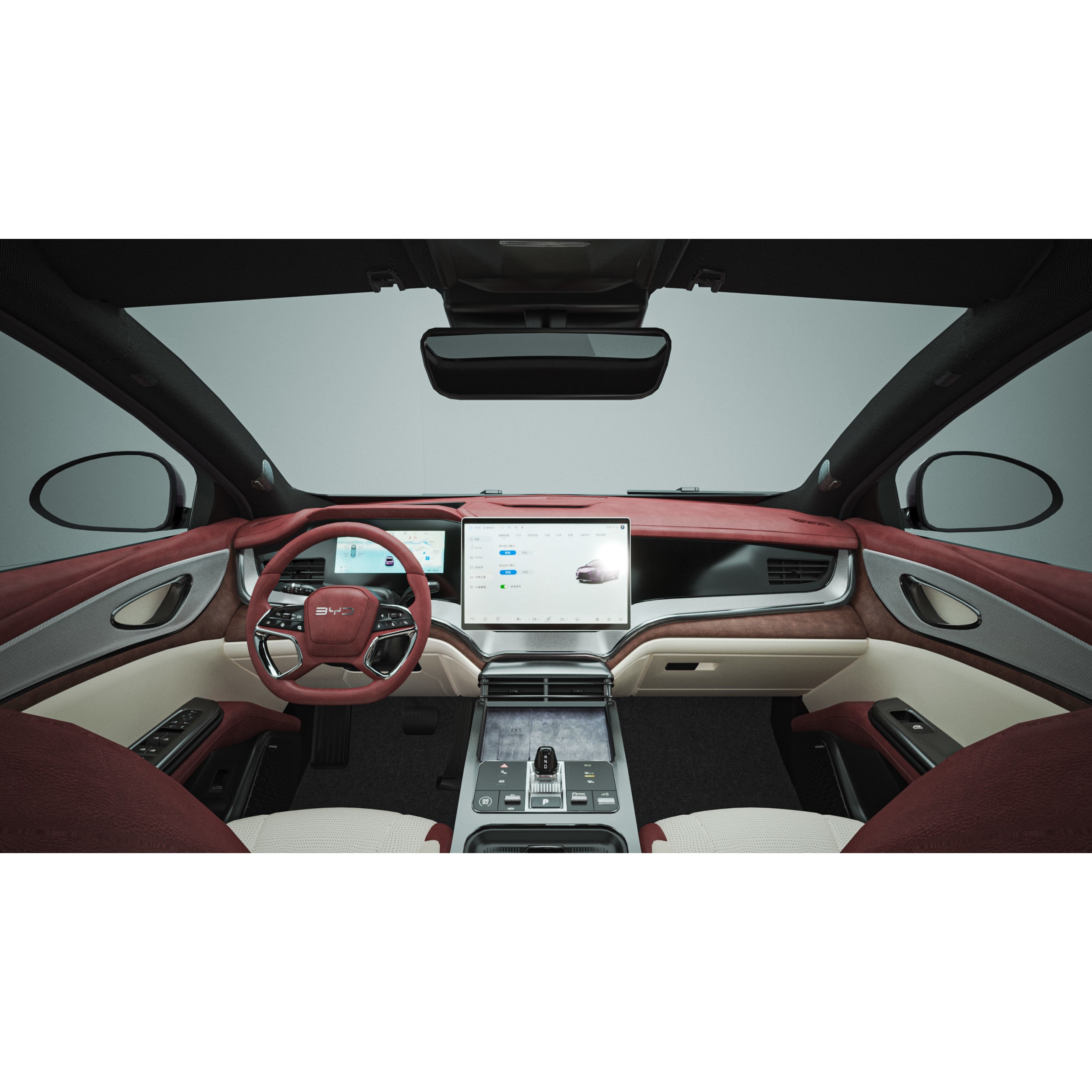 2025 BYD Seal 07 DM-I - Game-Ready 3D Model - View 13