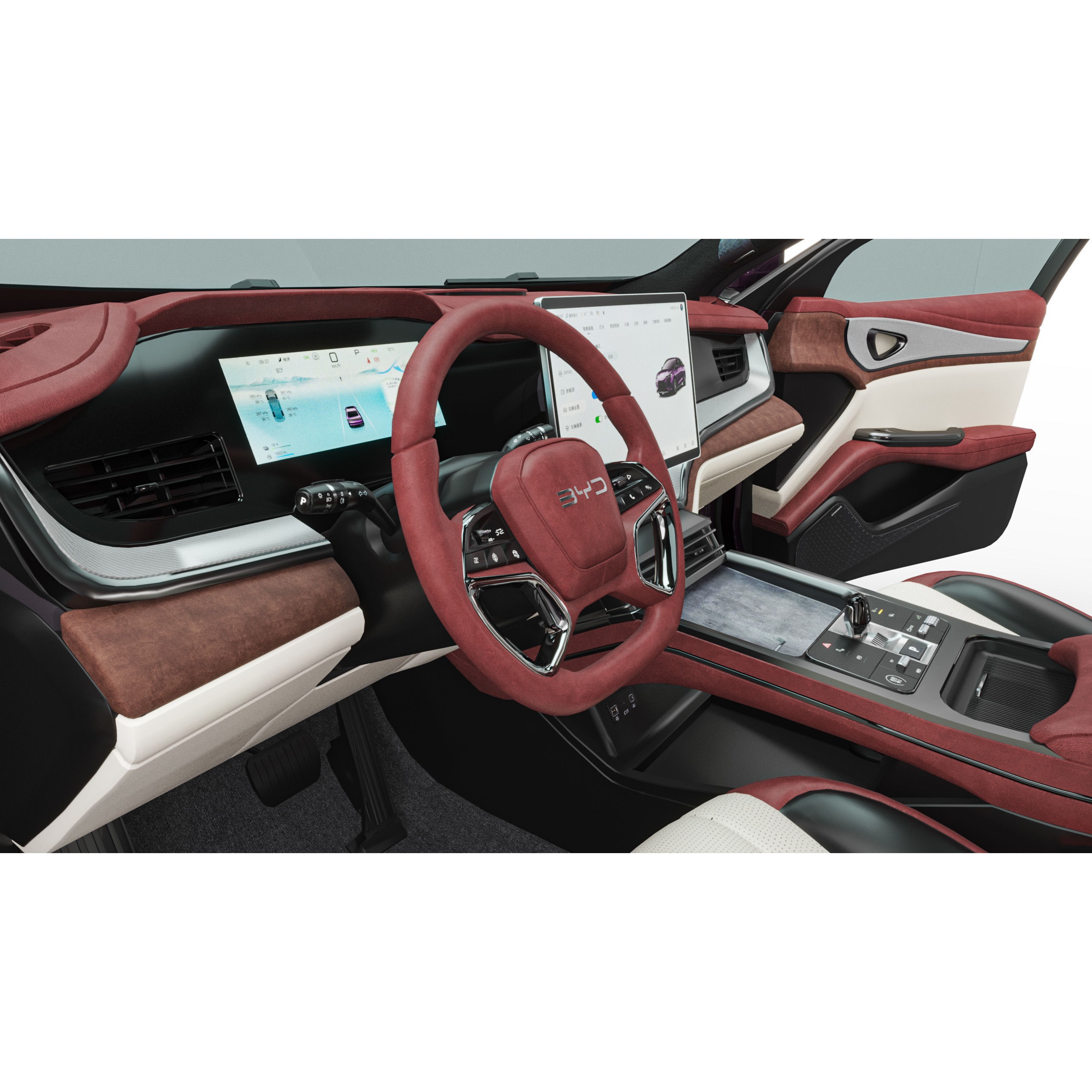 2025 BYD Seal 07 DM-I - Game-Ready 3D Model - View 14