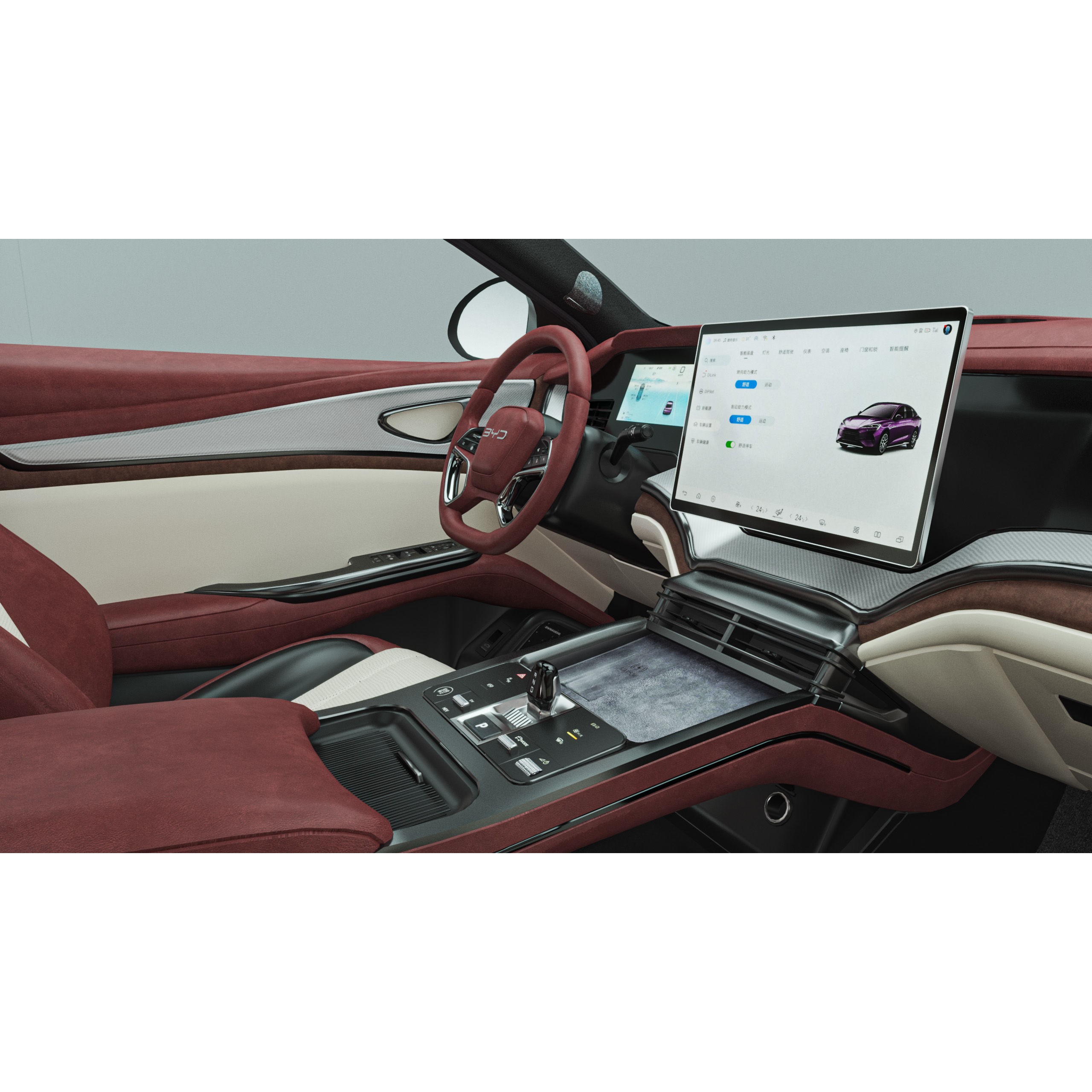 2025 BYD Seal 07 DM-I - Game-Ready 3D Model - View 15