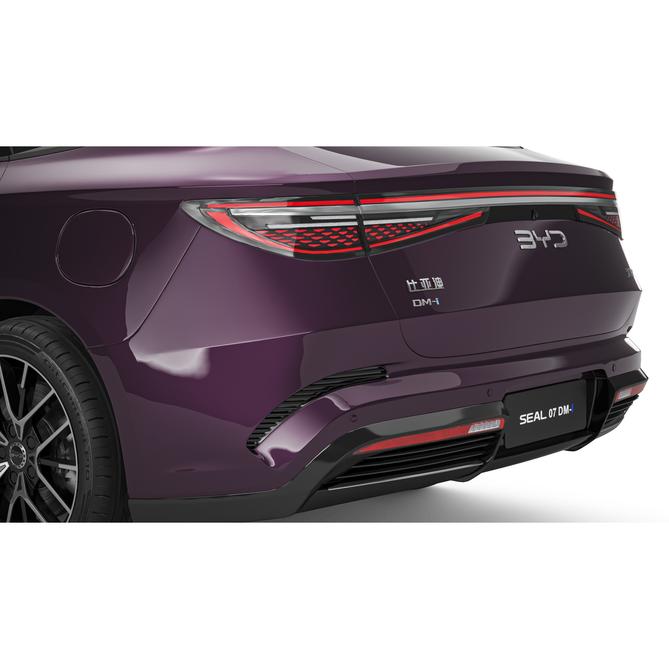 2025 BYD Seal 07 DM-I - Game-Ready 3D Model - View 6