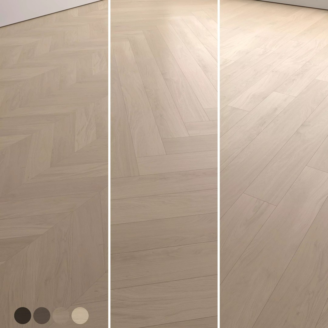 Wood Floor 3D Model – PBR Textures, Multiple Styles, FBX, OBJ - View 2