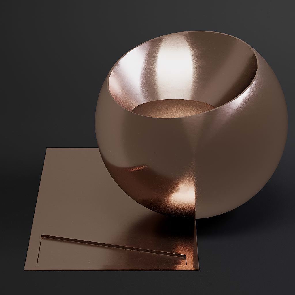 Brushed Metal 3D Model – 8K Seamless PBR Materials for Archviz