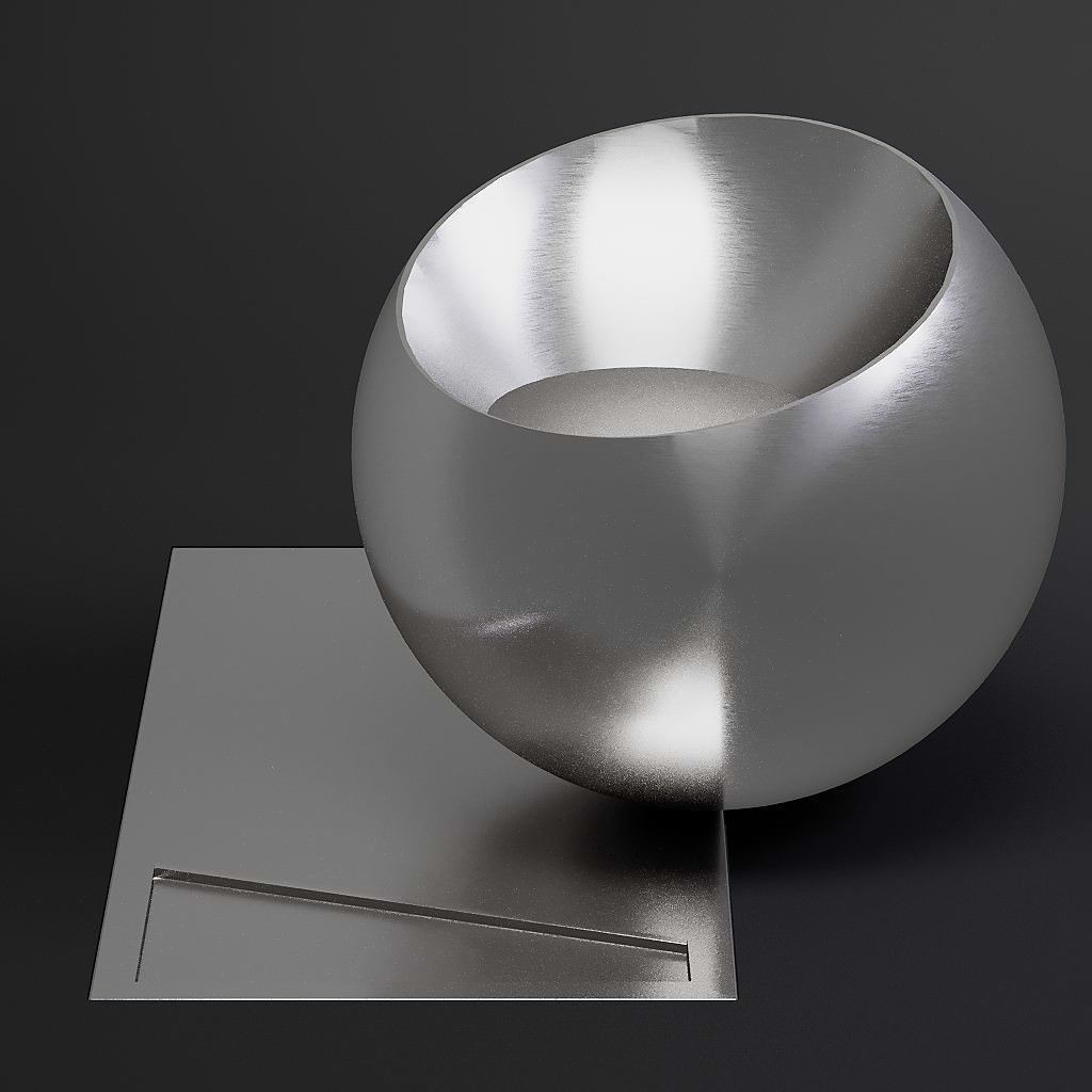 Brushed Metal 3D Model – 8K Seamless PBR Materials for Archviz - View 10