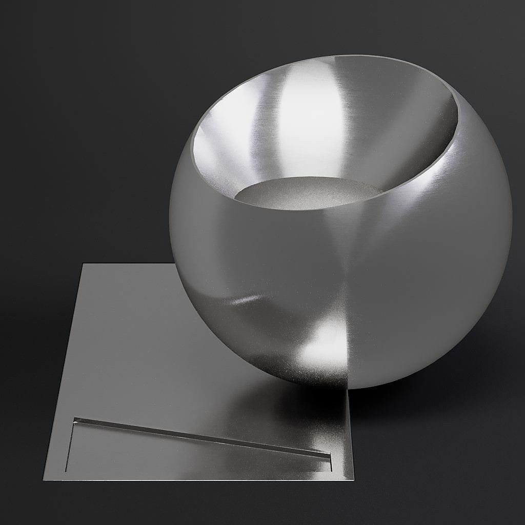 Brushed Metal 3D Model – 8K Seamless PBR Materials for Archviz - View 16
