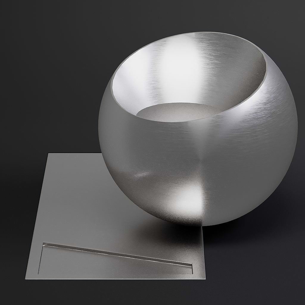 Brushed Metal 3D Model – 8K Seamless PBR Materials for Archviz - View 21