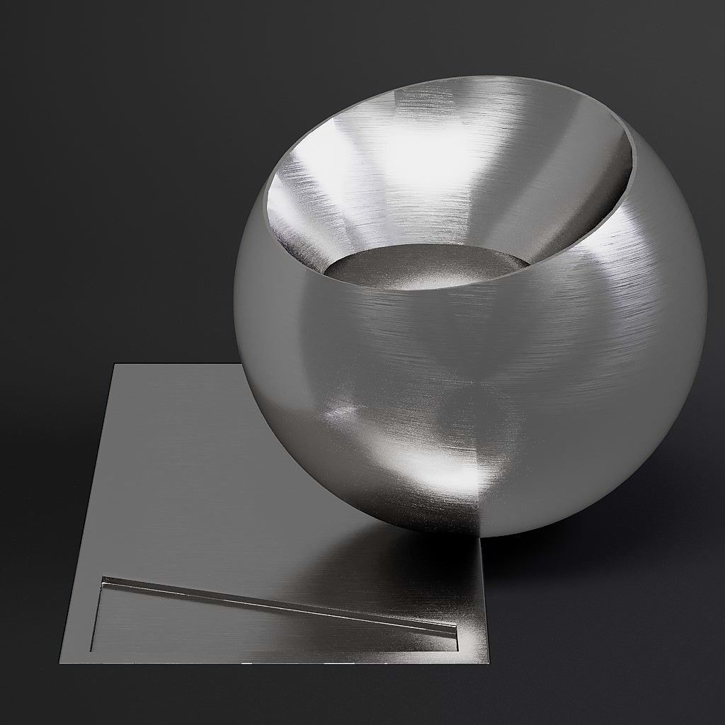 Brushed Metal 3D Model – 8K Seamless PBR Materials for Archviz - View 23