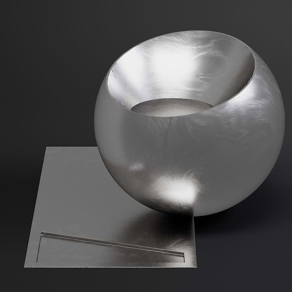 Brushed Metal 3D Model – 8K Seamless PBR Materials for Archviz - View 24