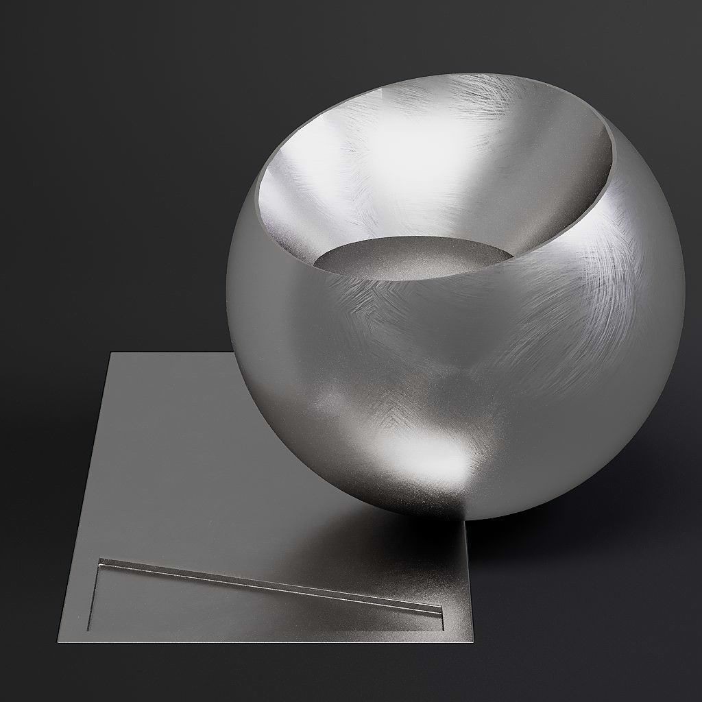 Brushed Metal 3D Model – 8K Seamless PBR Materials for Archviz - View 25