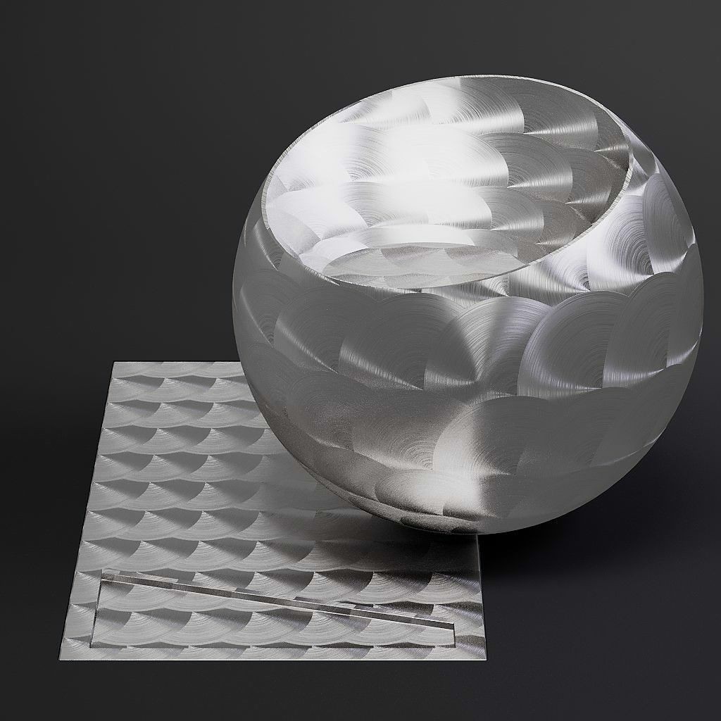 Brushed Metal 3D Model – 8K Seamless PBR Materials for Archviz - View 26