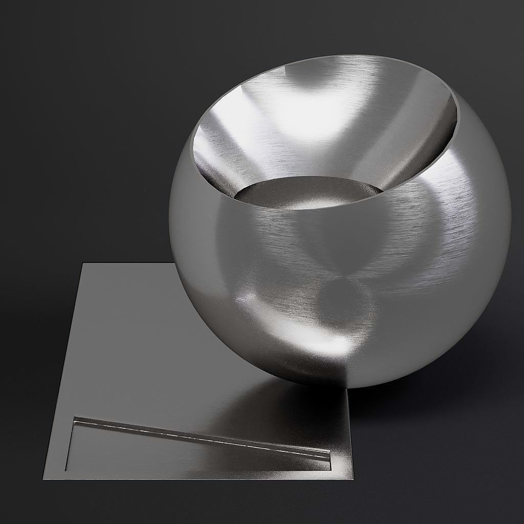 Brushed Metal 3D Model – 8K Seamless PBR Materials for Archviz - View 5