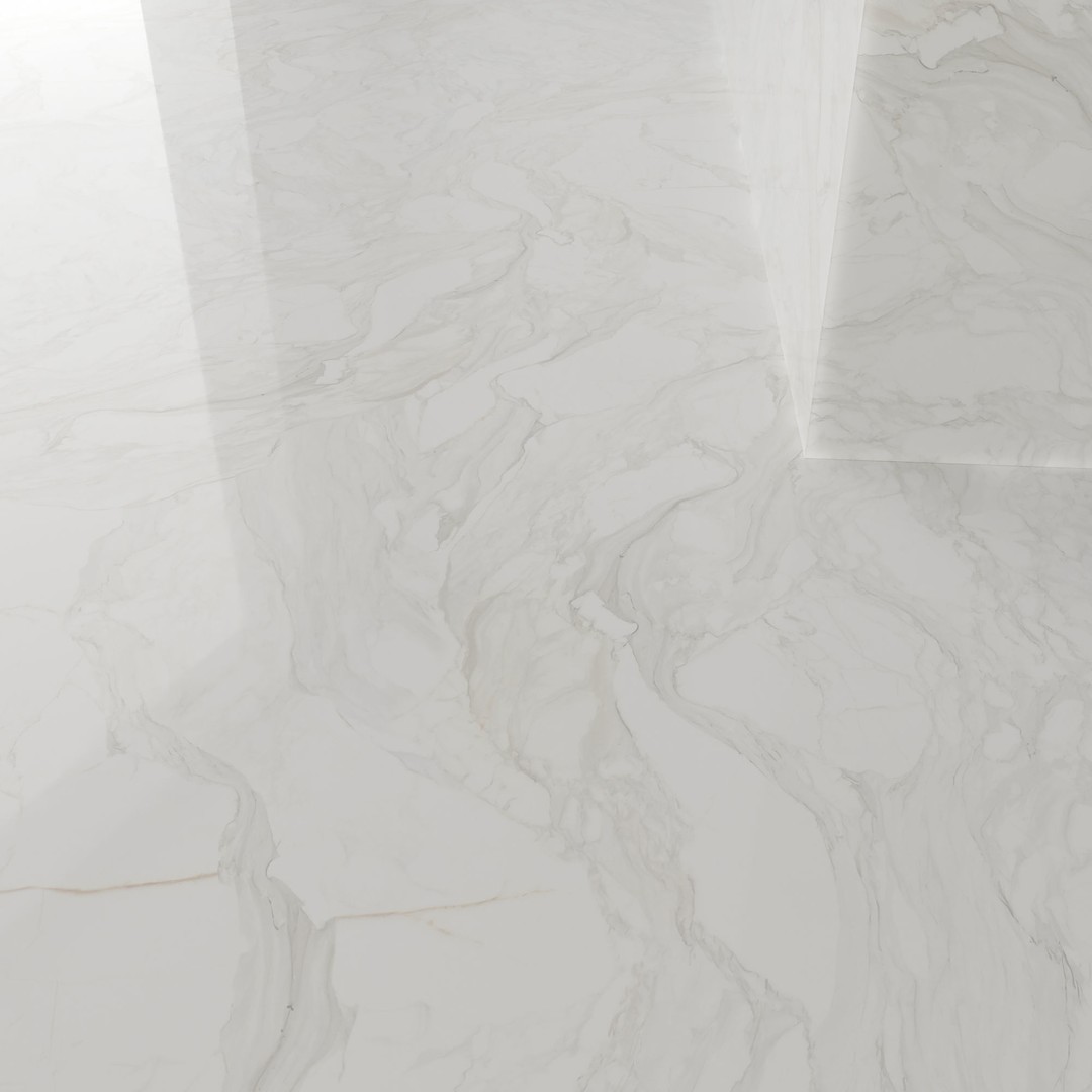 Calacatta Borghini Marble 3D Model – PBR Textures, FBX, OBJ - View 3
