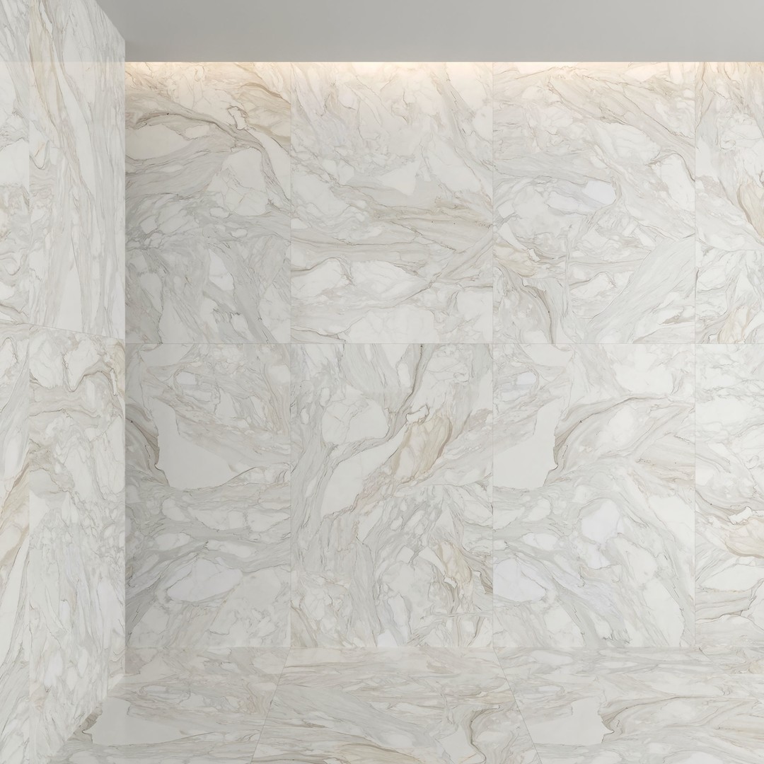 Calacatta Borghini Marble 3D Model – PBR Textures, FBX, OBJ - View 4