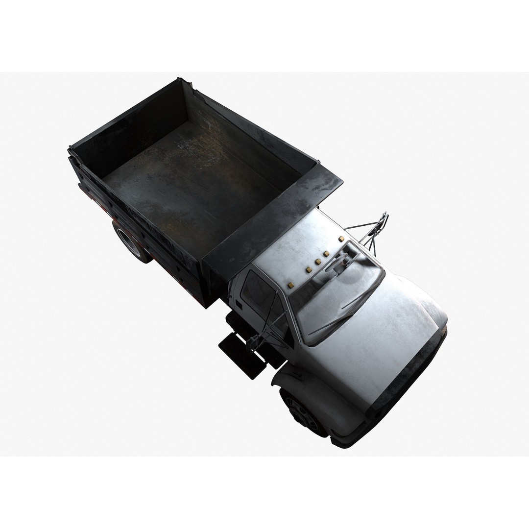Dump Truck 3D Model – Low Poly Game Ready Asset, PBR Textures - View 20