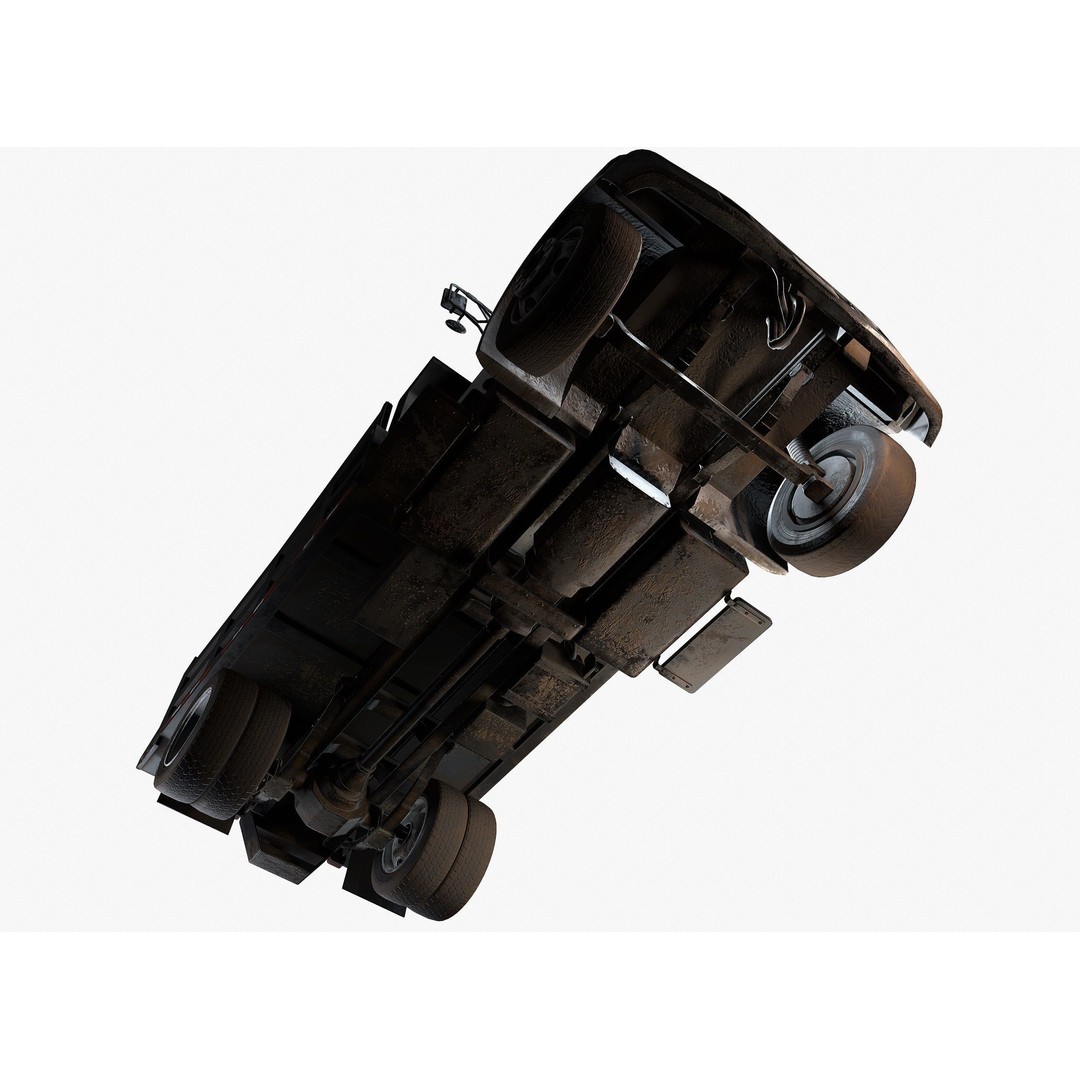 Dump Truck 3D Model – Low Poly Game Ready Asset, PBR Textures - View 22