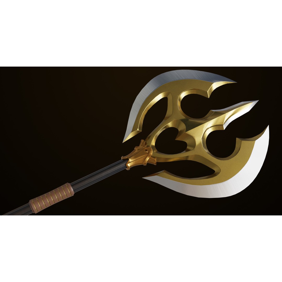 Battle Axe 3D Model – Low Poly PBR Weapon for Unity & Unreal - View 16