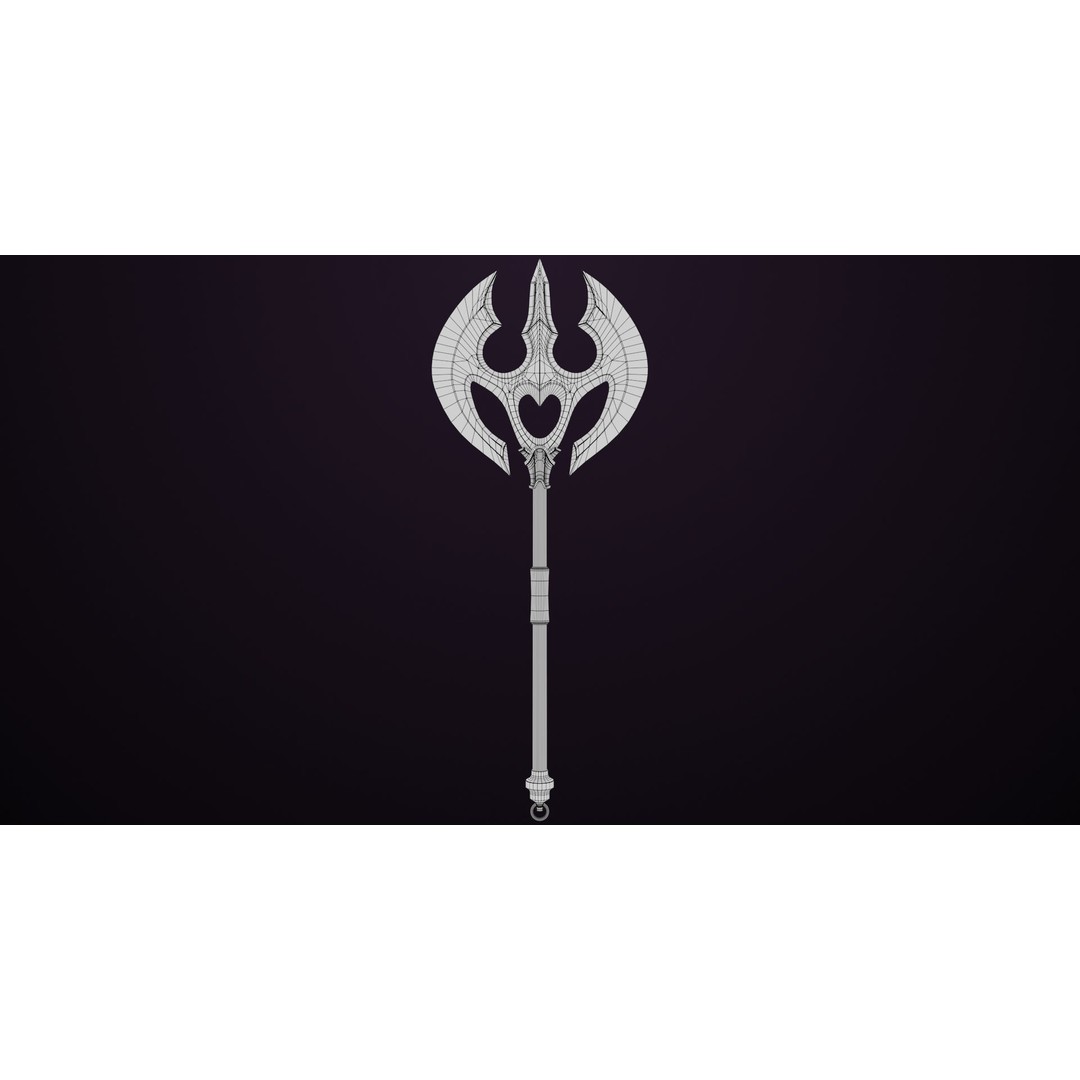 Battle Axe 3D Model – Low Poly PBR Weapon for Unity & Unreal - View 18