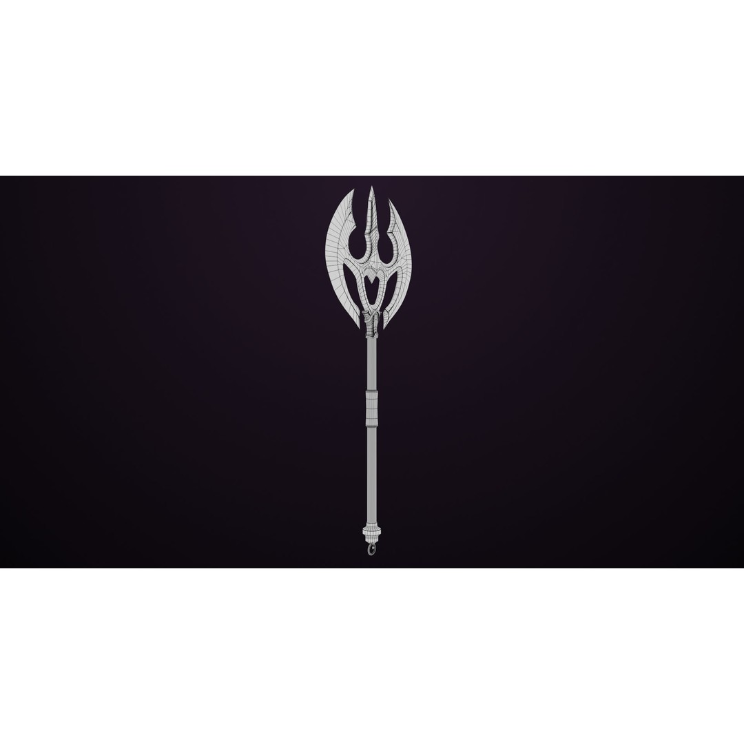 Battle Axe 3D Model – Low Poly PBR Weapon for Unity & Unreal - View 19