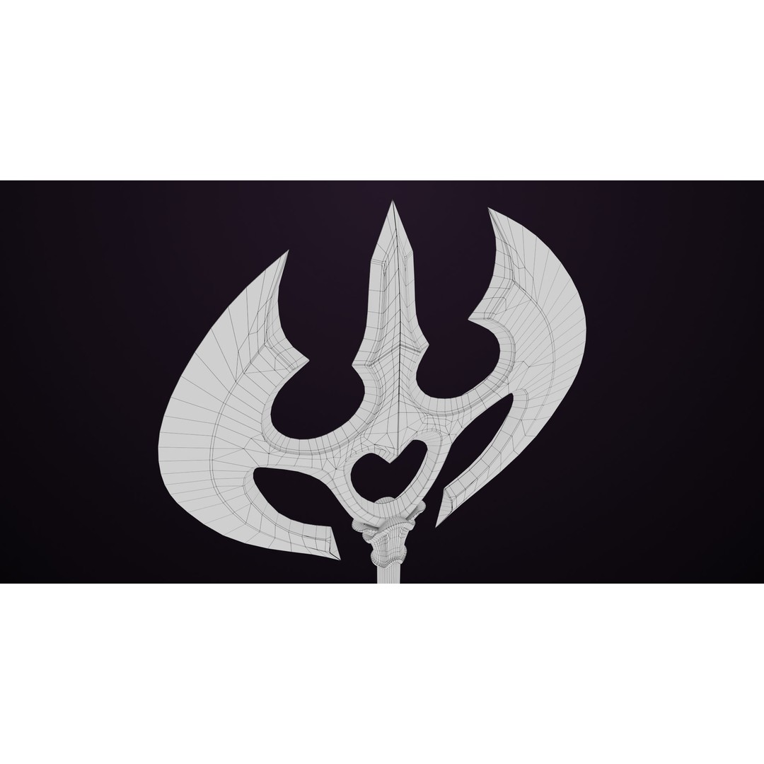 Battle Axe 3D Model – Low Poly PBR Weapon for Unity & Unreal - View 22