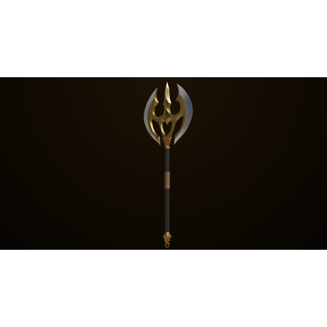 Battle Axe 3D Model – Low Poly PBR Weapon for Unity & Unreal - View 5